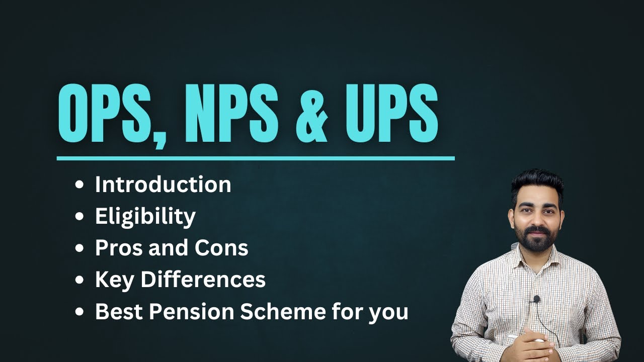 OPS vs NPS vs UPS - which Pension Scheme is best for you? | Commerce News Guruji [Hindi]