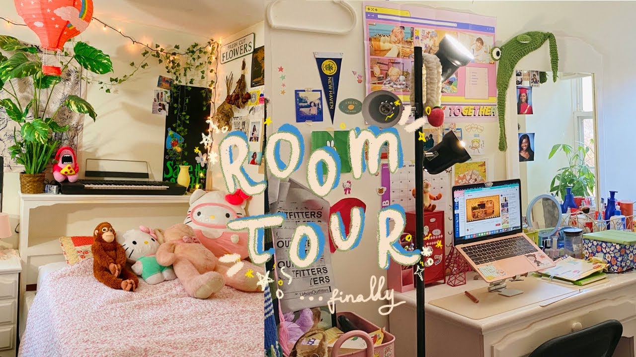 cozy aesthetic room tour (finally)🪴 | kpop, maximalist, pinterest and tiktok inspired･ﾟ✧