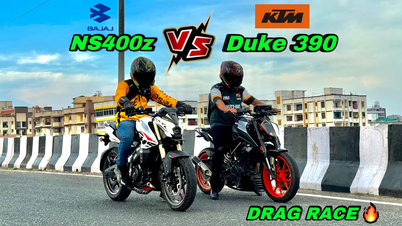 PULSAR NS400z vs DUKE 390 BS6 | DRAG RACE Till Top End | Exhaust Battle 🔥