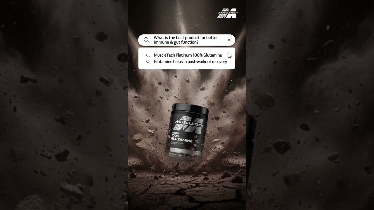 Meet MuscleTech Platinum 100% Glutamine. Designed to support post-workout recovery 