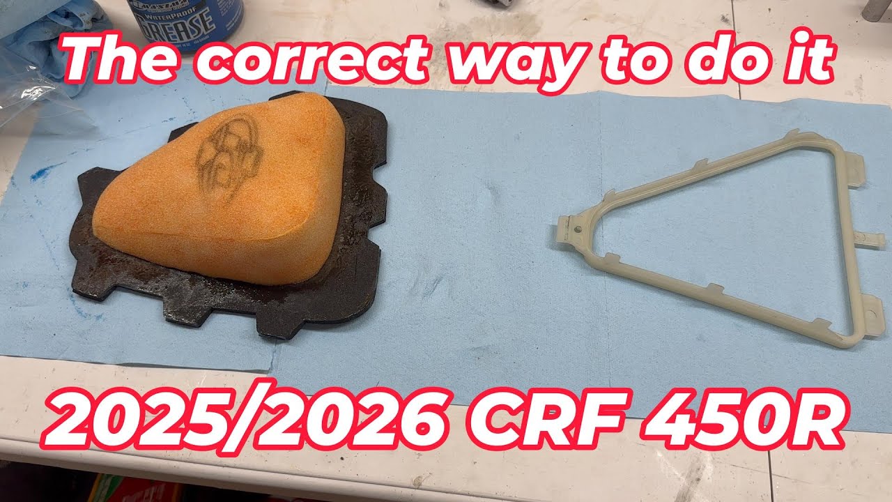 How to change air filter on 2025/2026 CRF450R the right way!