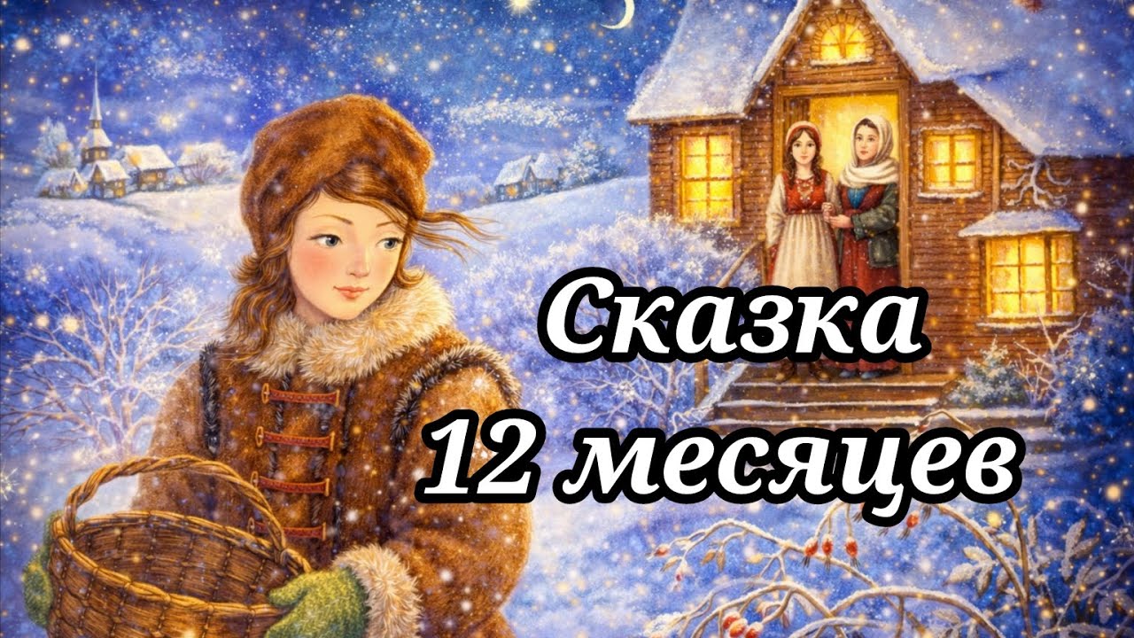 Сказка 12 месяцев Двенадцать месяцев аудиосказка Марушка месяц Январь