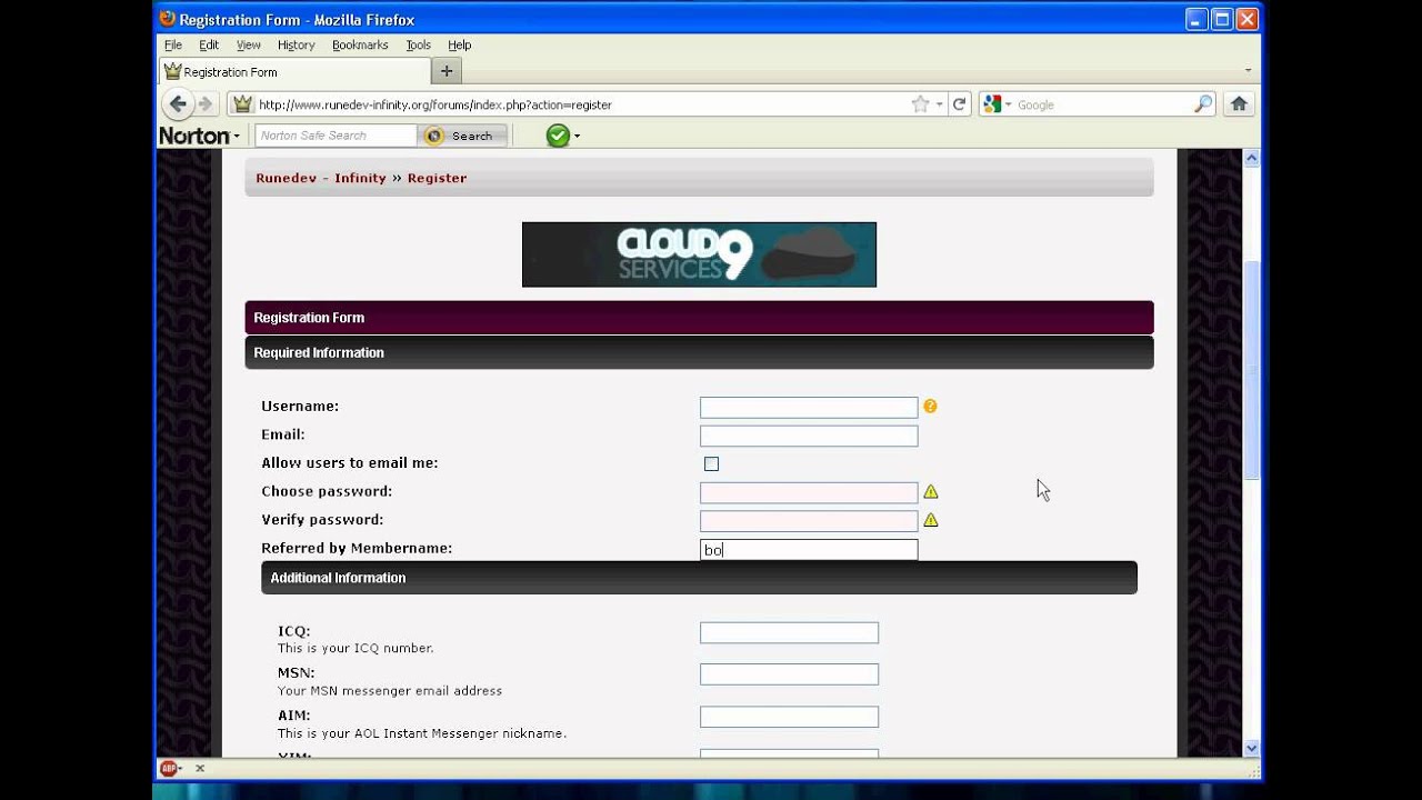 Infinity bot working august 2011