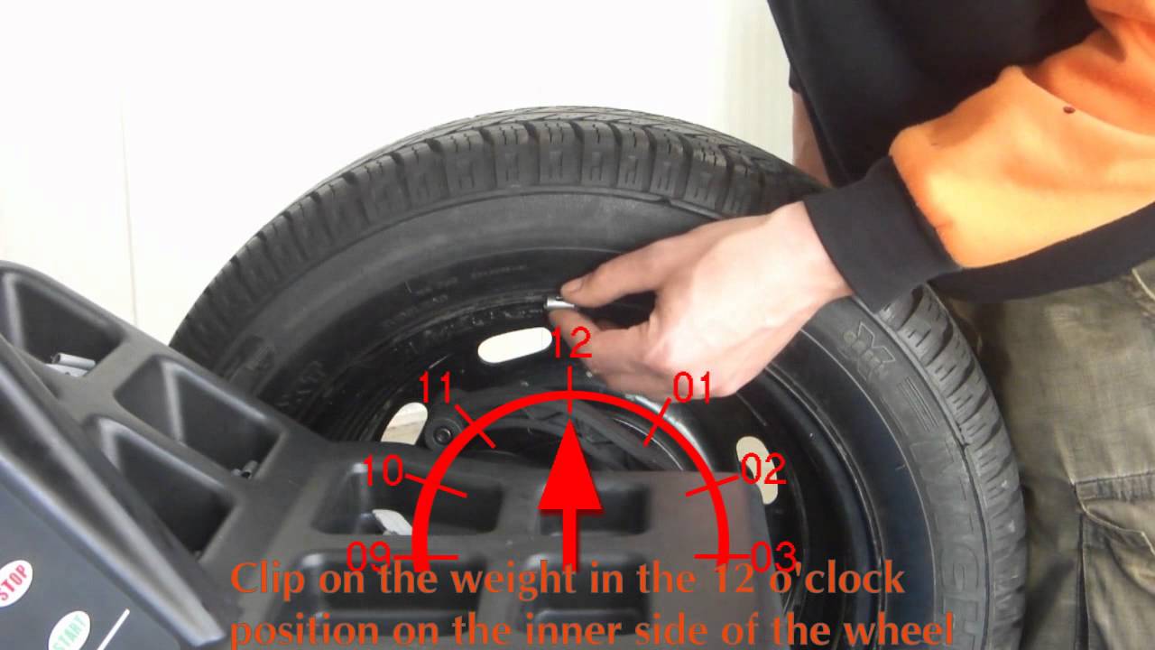 Lincos® U-520 Balancing of the wheel with the steel rim