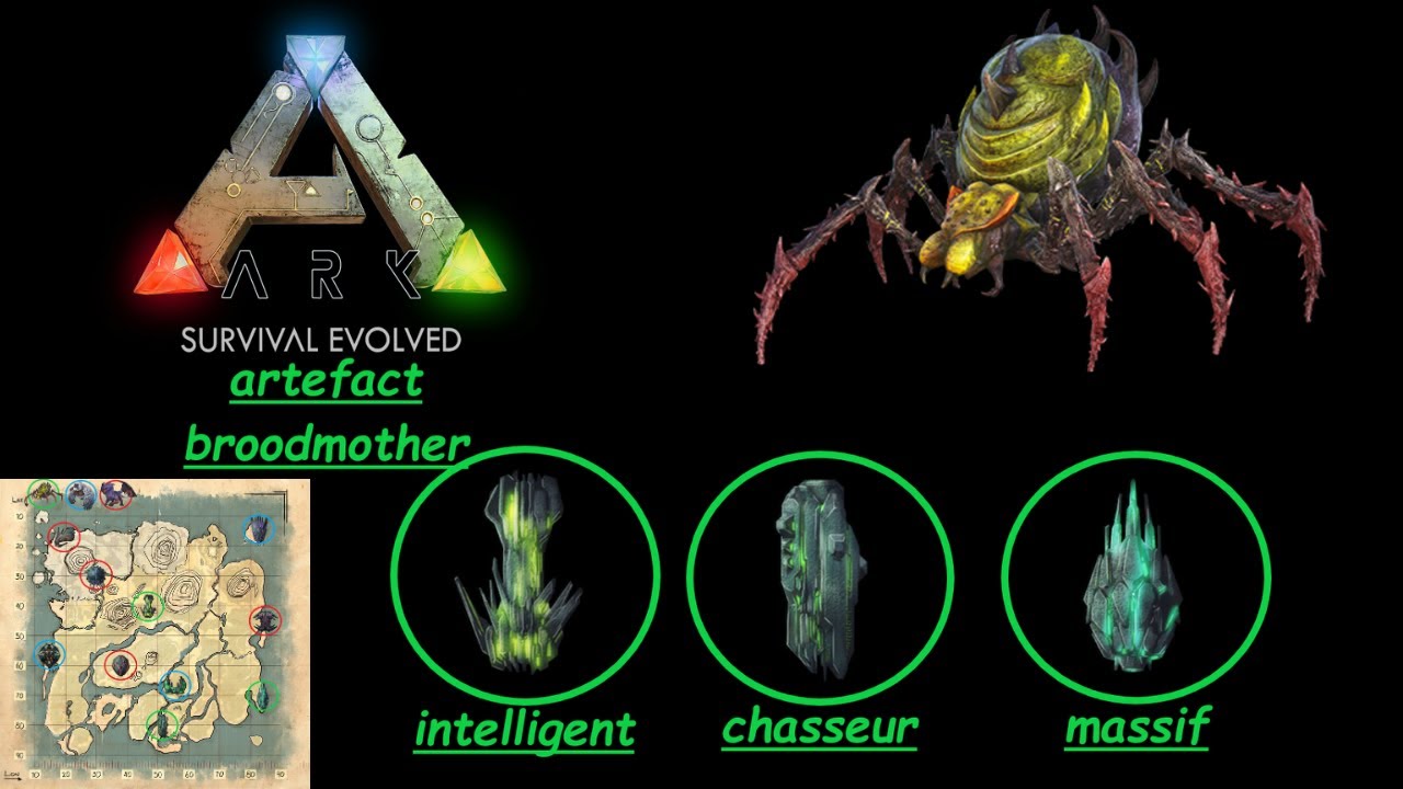 ( tuto ark ) les artefact broodmother the island