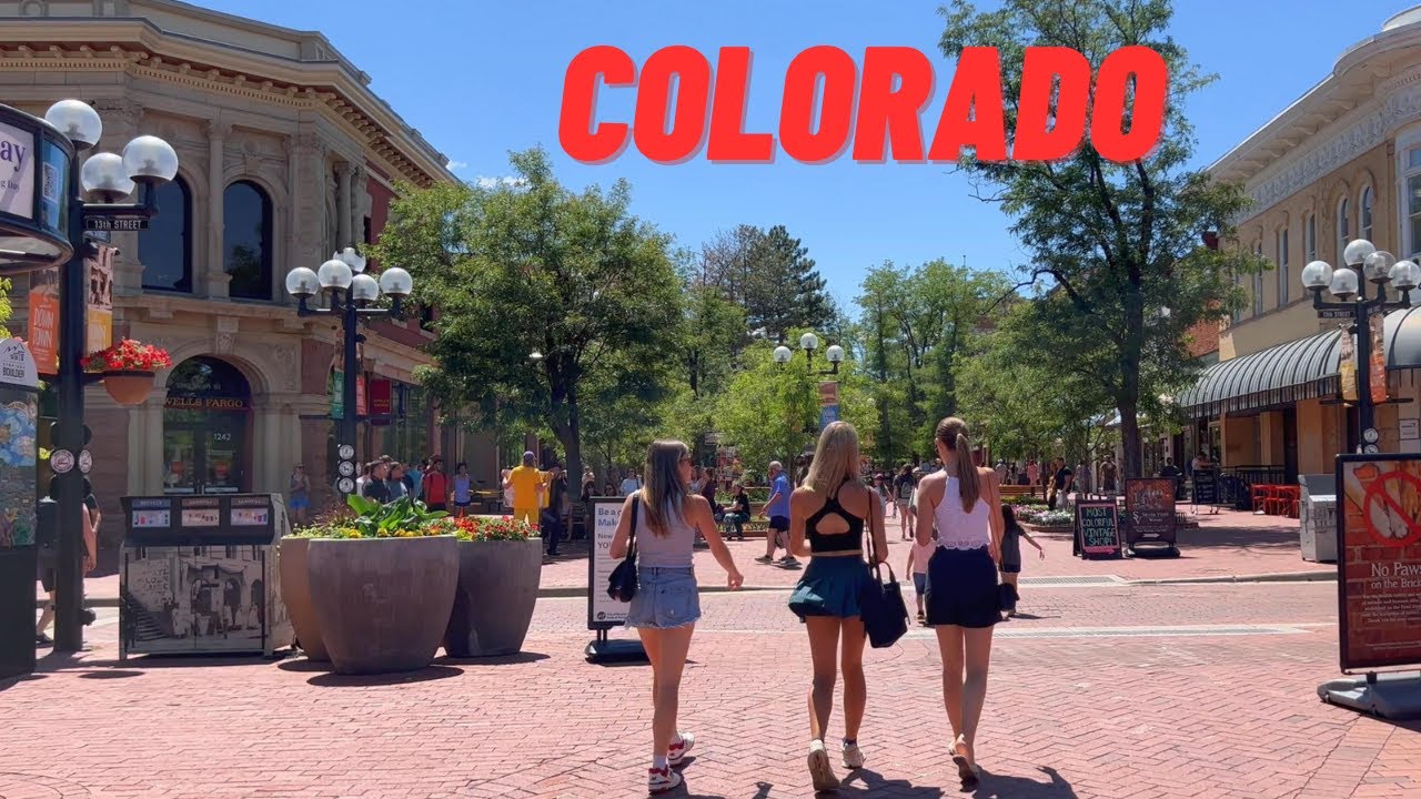 Торговый центр Walking Pearl Street в Боулдере, Колорадо