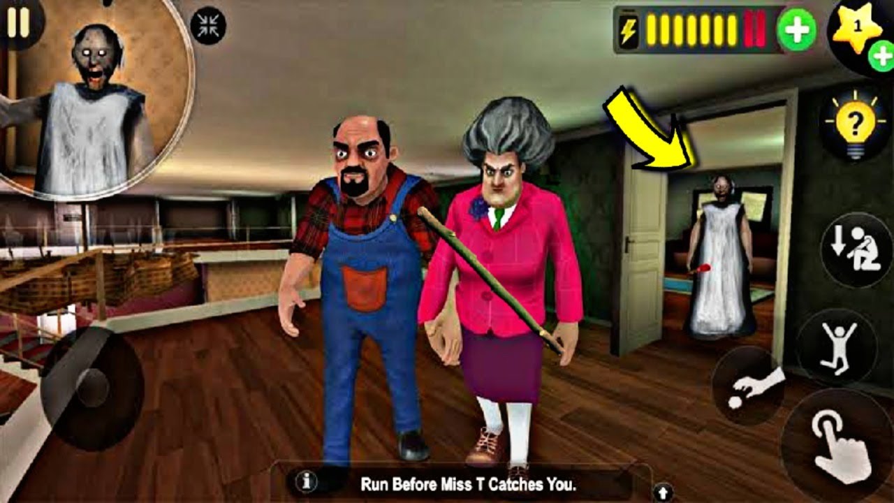 المعلمة الشريرة و مقلب التمثال l لعبة المعلمة الشريرة scary teacher 3d