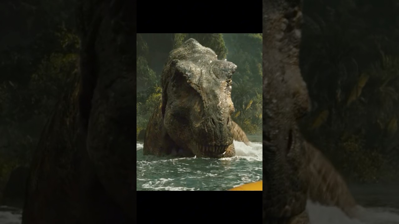 🦖💦Silent Escape Gone Wrong &ndash; The T-Rex Wakes Up! 😱🚤