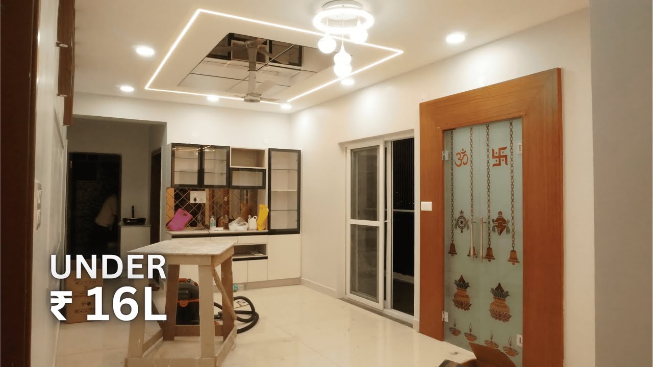 3BHK interior flat at Vasavi Sri Nilayam | Hyderabad | Under 16 lakhs | Reflecto Interiors