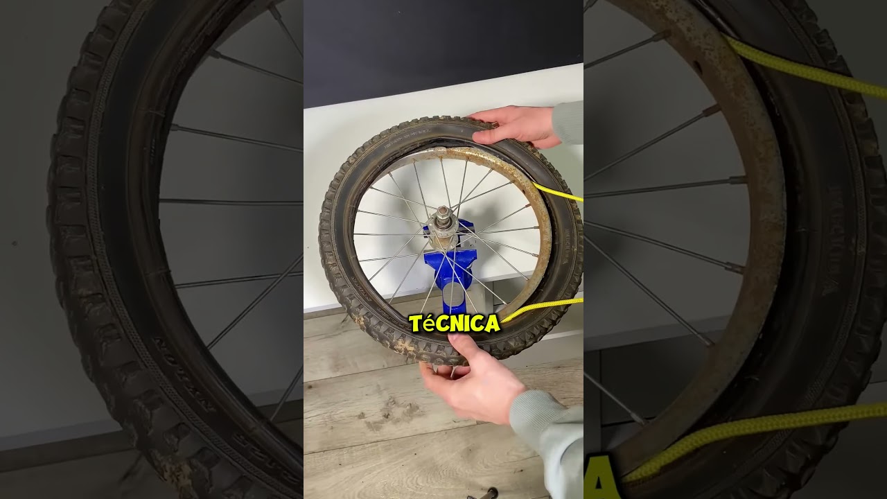 La forma correcta de colocar una llanta de bicicleta