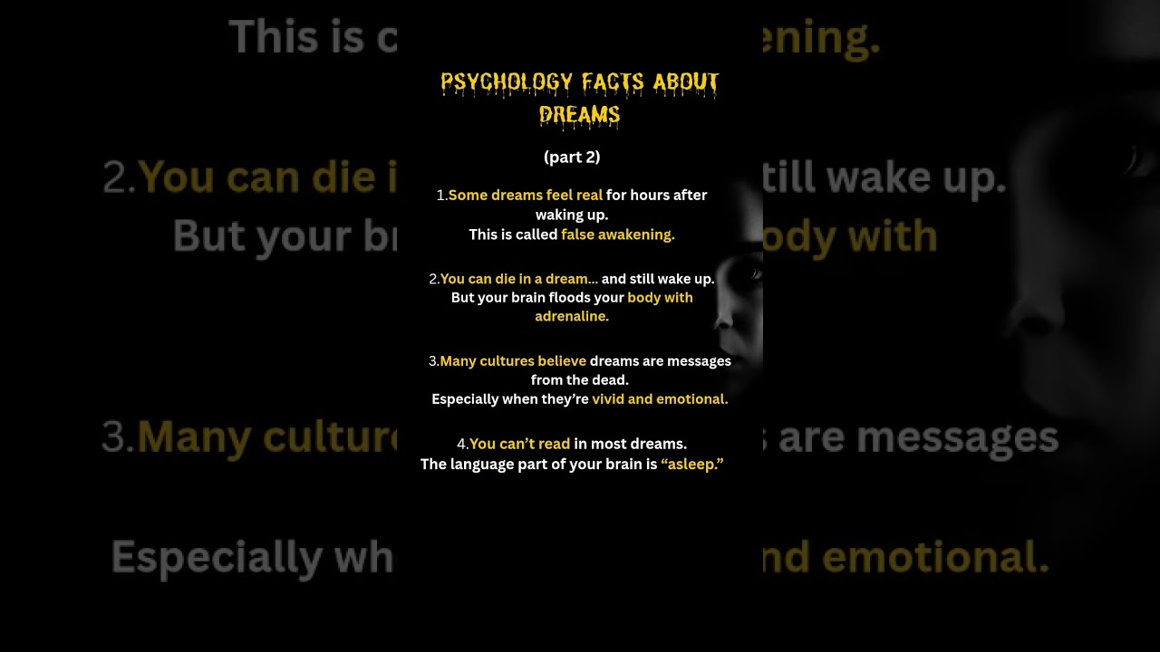 5 Scary Dream Facts You Didn’t Know 🌙 | Dark Psychology of Sleep