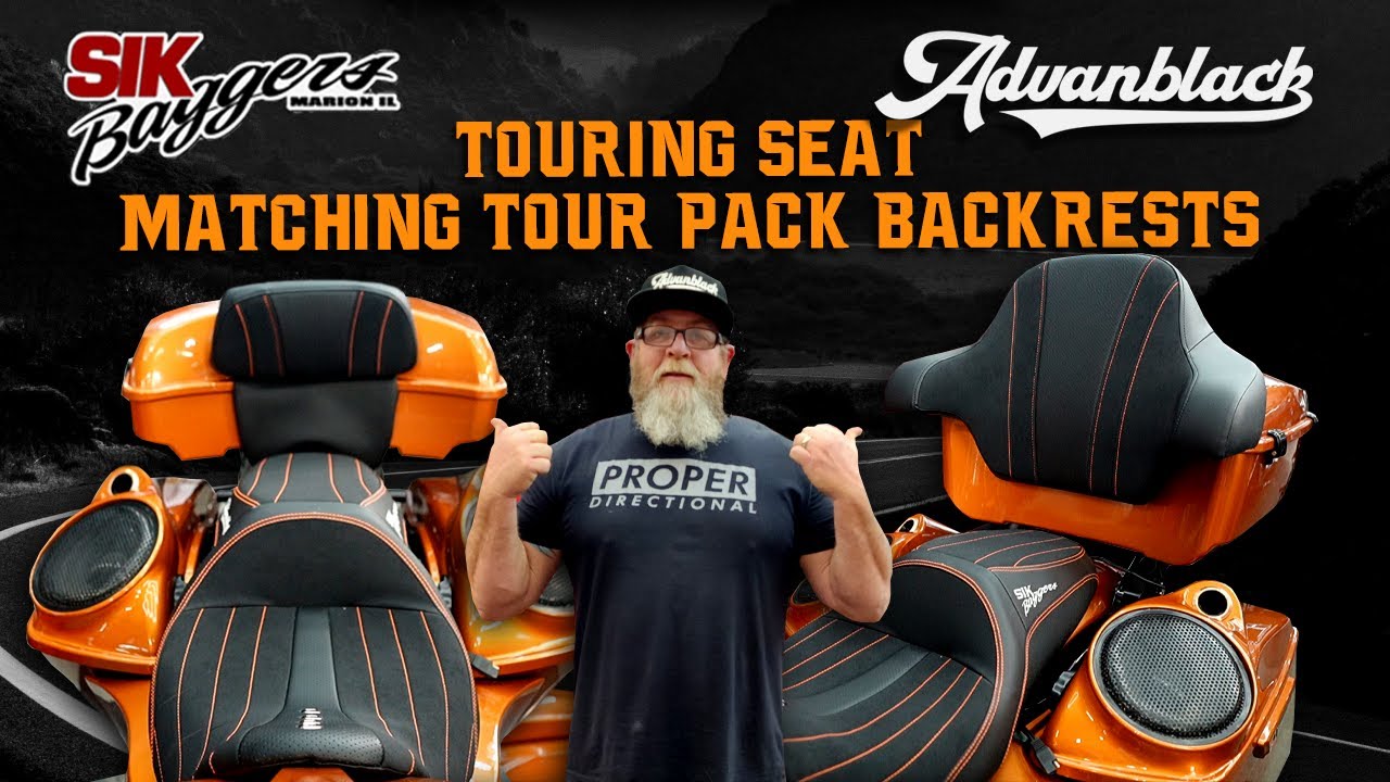 ⚡Matching Tour Pack Backrests For the SIK BAGGERS/ADVANBLACK Seat Are Here!! ⚡
