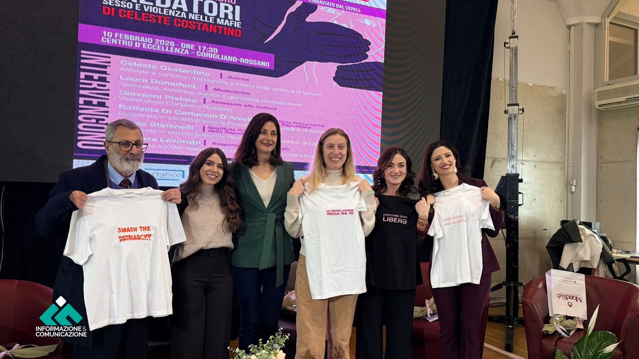 Violenza di genere e mafie, a Corigliano-Rossano la presentazione di “Predatori”