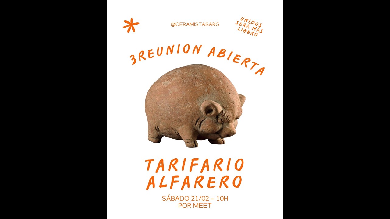 3° Reunion abierta Tarifario Alfarero