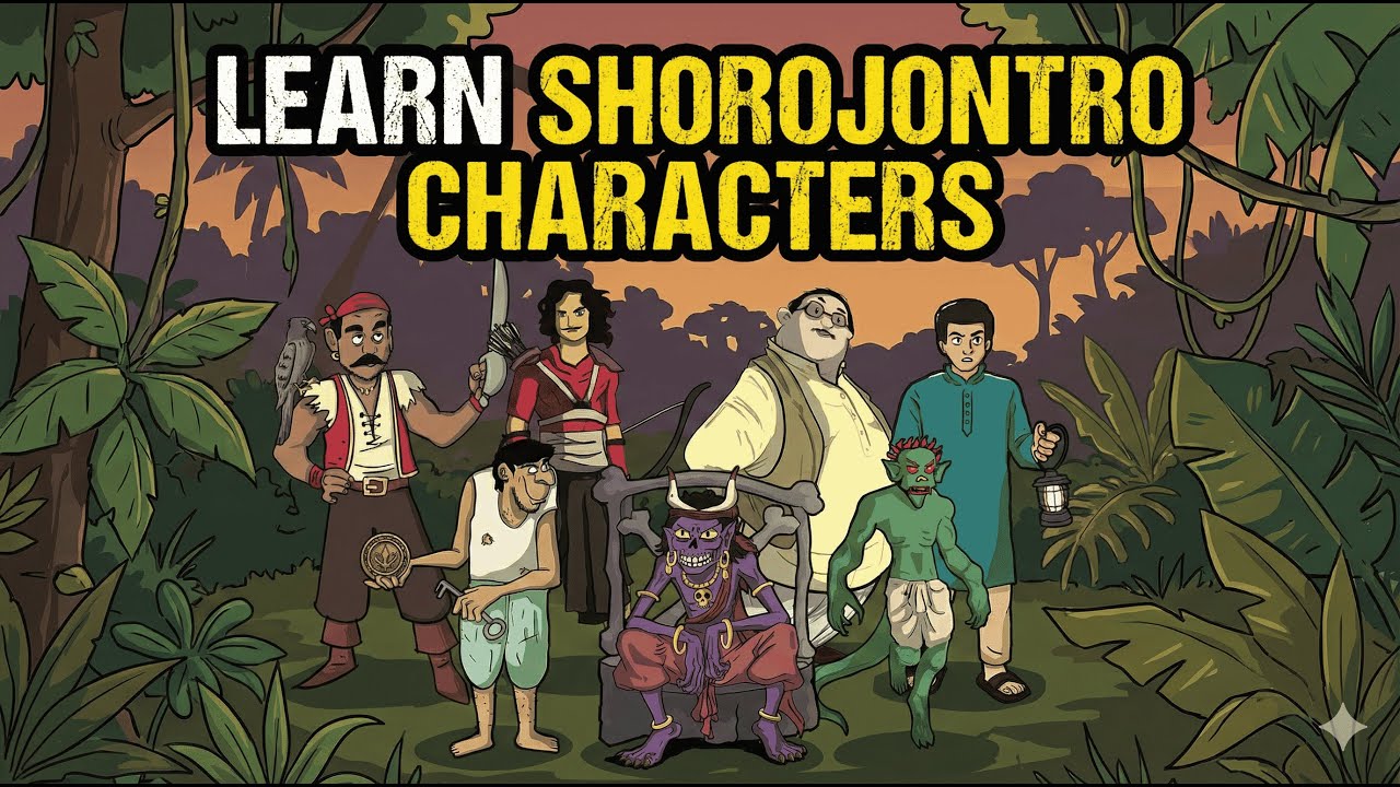 Learn Shorojontro characters