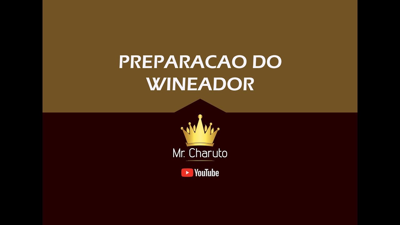 Mr. Charuto - Preparacao do Wineador Para Uso