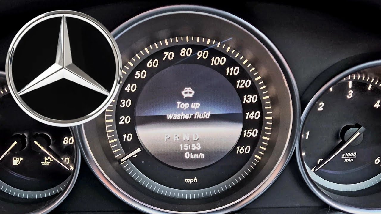 How to Top Up Screenwash in a Mercedes C Class 🔧🚗💦 #howto #mercedes