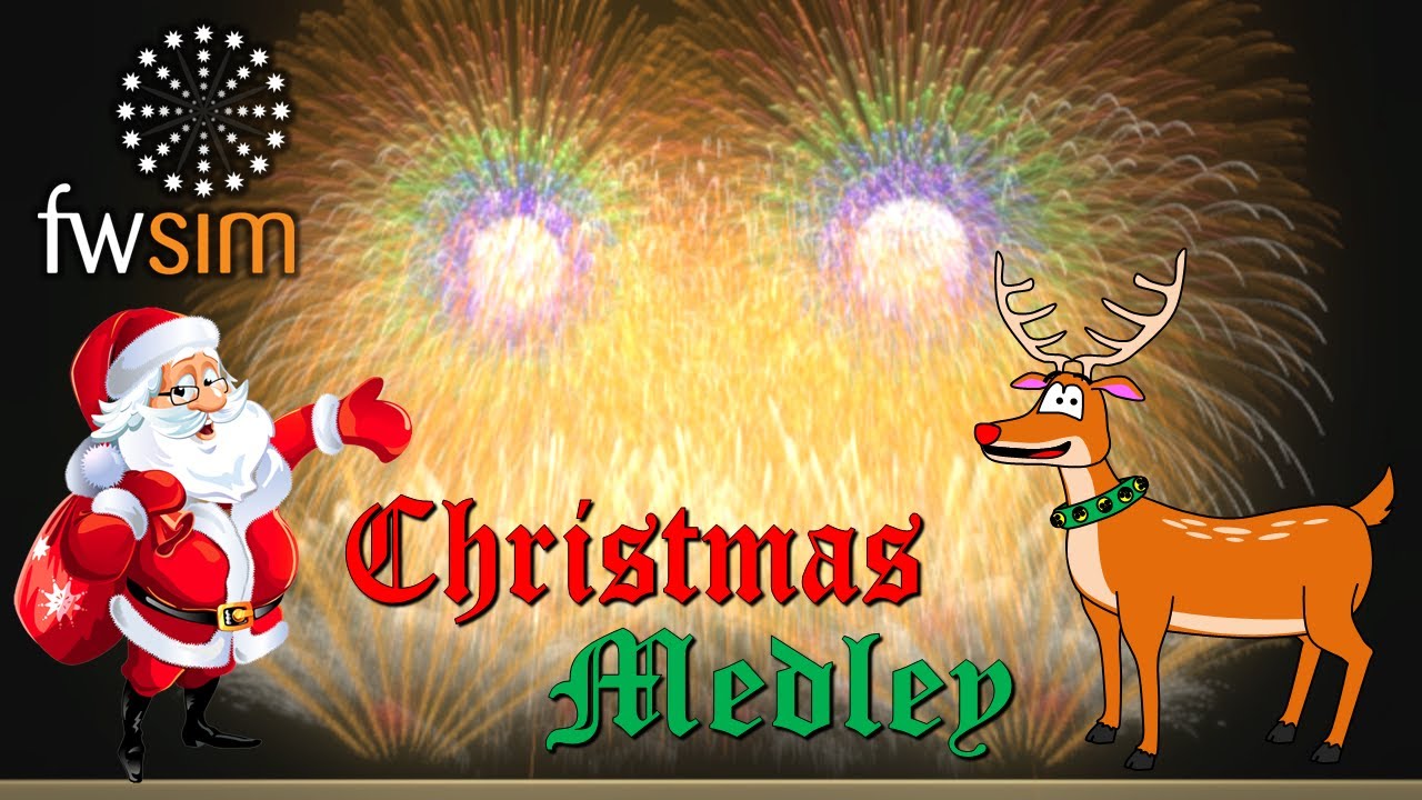 Christmas Medley: A Very Special Christmas Fireworks Show [FWsim - HD 1080p 60fps]