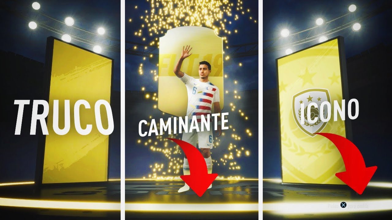 TRUCO PARA SABER SI TE TOCA CAMINANTE O ICONO EN FIFA 19!!