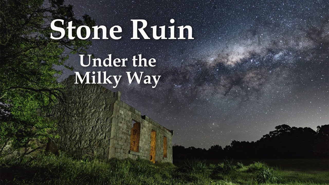 Stone Ruin under the Milky Way