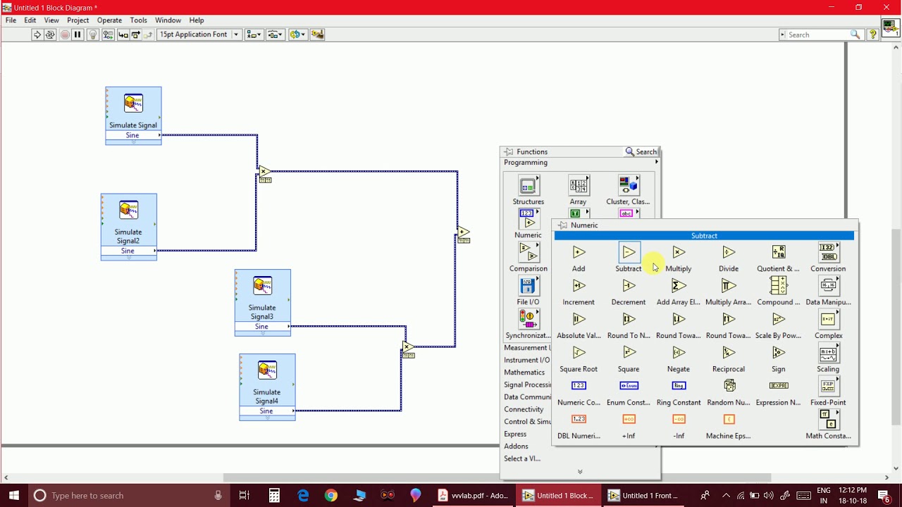 Ssb sc modulation and demodulation using NI LabVIEW