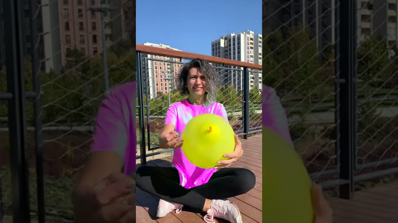Balon Patladı S&uuml;rpriz Sonlu 🥰😂❤️💁🏼&zwj;♀️✅ #shorts ikizlervedoğa