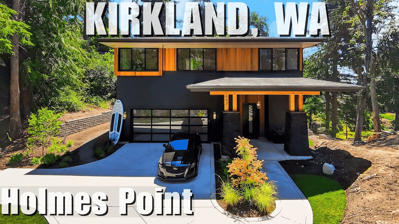 Tour This $3.8M Kirkland, WA Luxury New Build with Stunning Lake Views | Built by Triple Point LLC