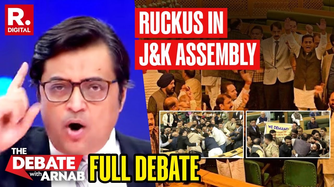 Debate With Arnab: Complete Anarchy In J&K Assembly, Who Is To Blame?