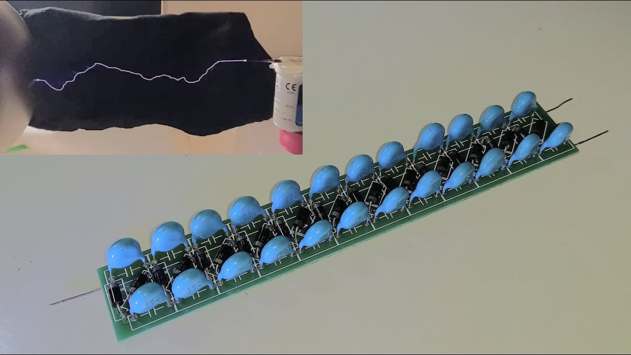 Ebay 60000V Voltage Multiplier Review, Double Setup, Some Sparks and Stuff
