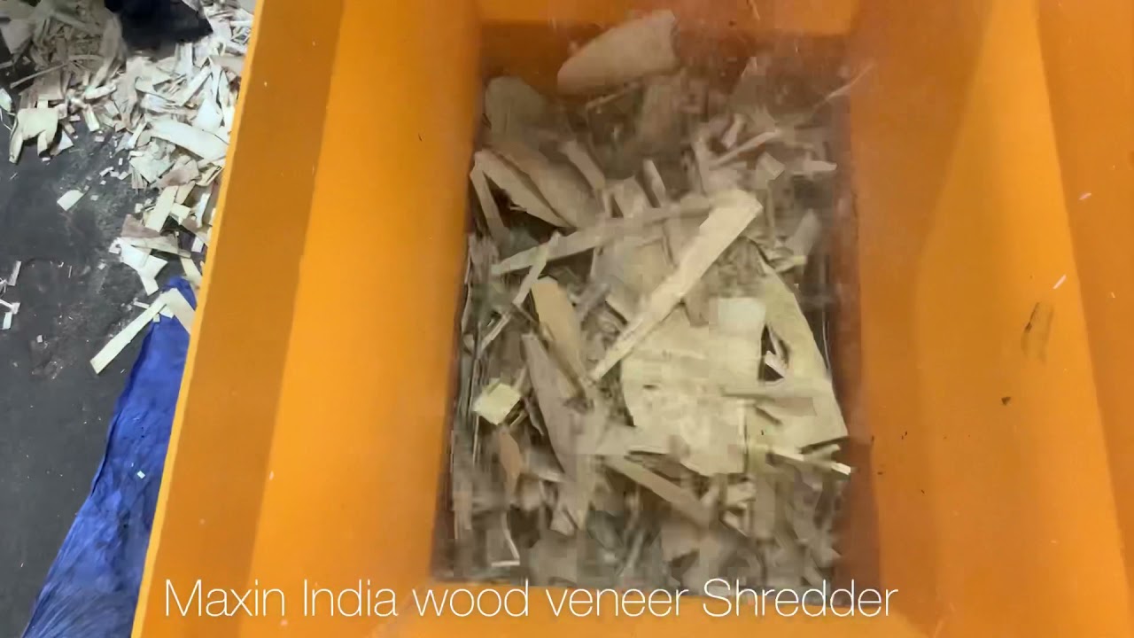 Wood veneer Waste shredder, Wood Veneer Shredding, wood veneer Crushing, #WoodVeneerwasteCrusher,
