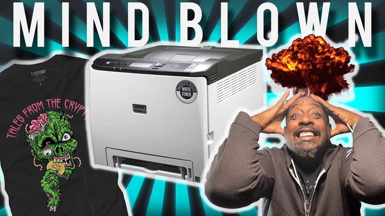 White Toner T-shirt Laser Printer (Game Changer) Mind Blown 🤯🔥🔥 🔥