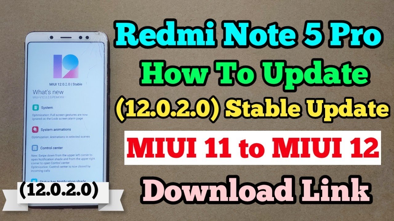 How To Update MIUI 12 Update In Redmi Note 5 Pro | Update MIUI 12 From MIUI 11  | Download Link