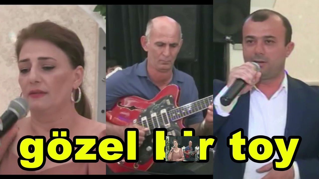 gözel bir toy oxuyan Ulduz xanım ve Rauf Nagıoglu gitara Asif Agcabedili