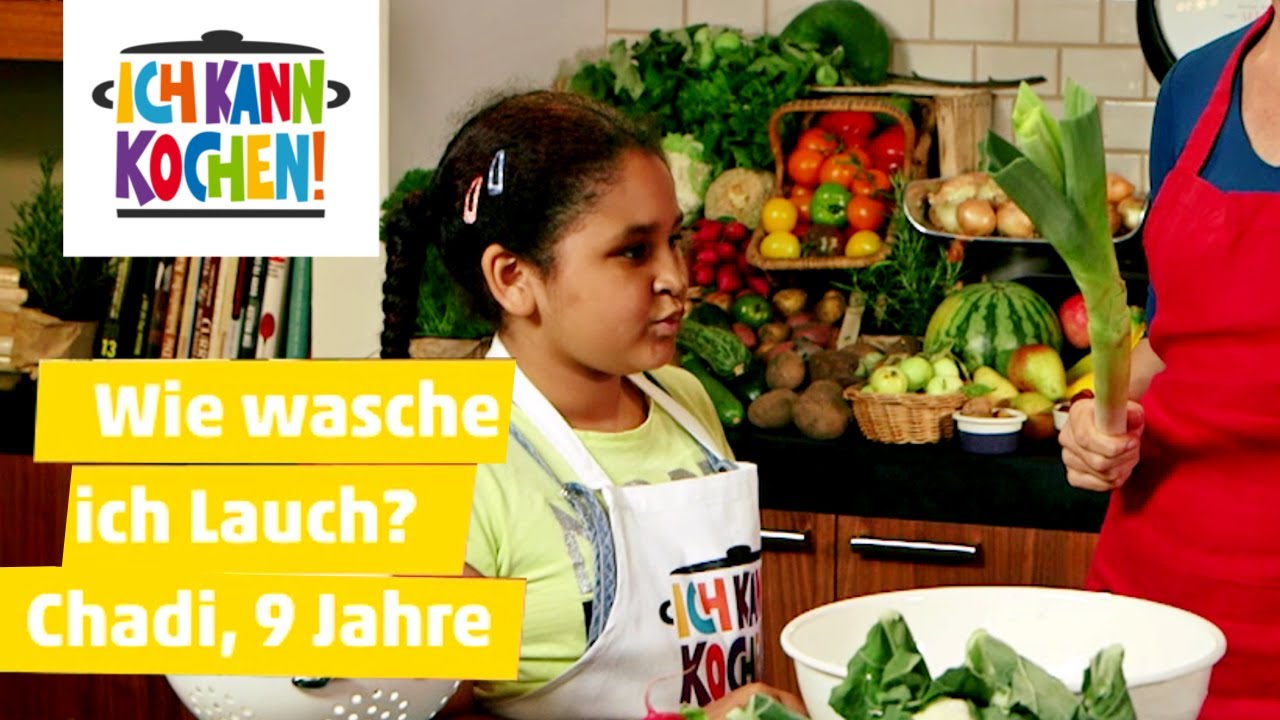Wie wasche ich Lauch? #1 K&uuml;chen-Einmaleins f&uuml;r Kinder mit Sarah Wiener | ICH KANN KOCHEN!
