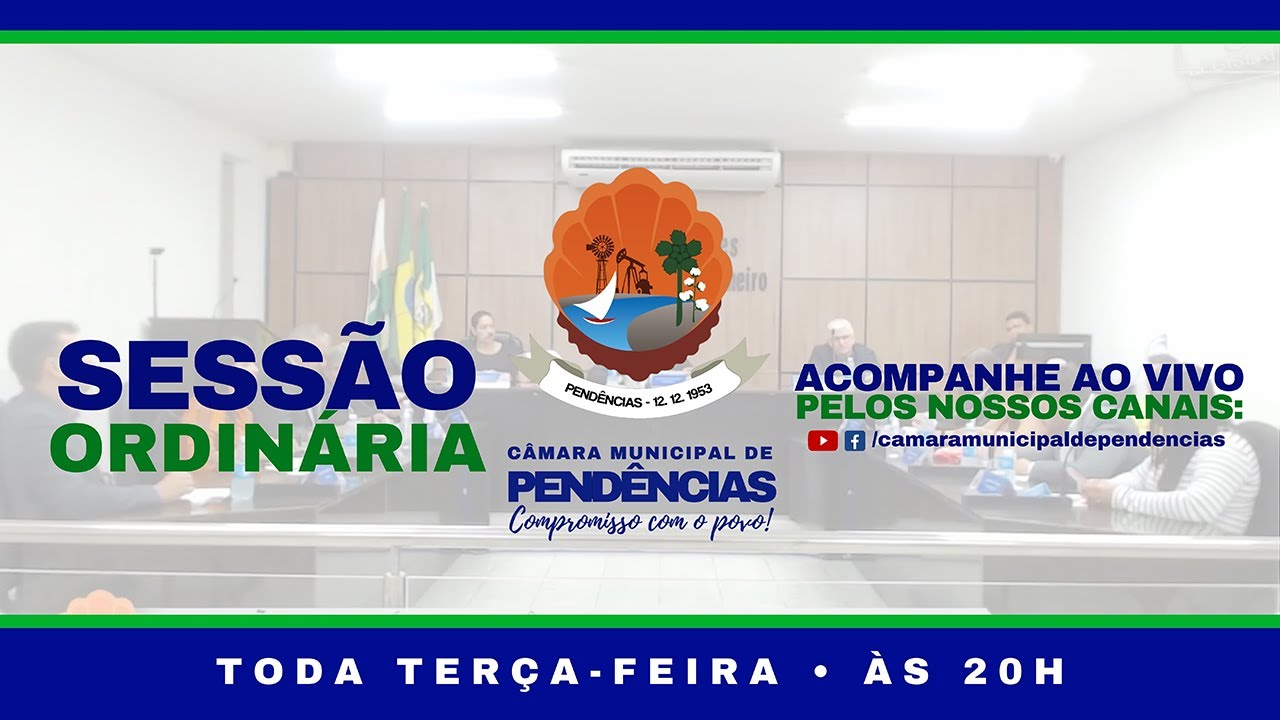 Ao vivo - 3ª Sessão Ordinária do 2° Período - Câmara Municipal de Pendências - 06/08/2024