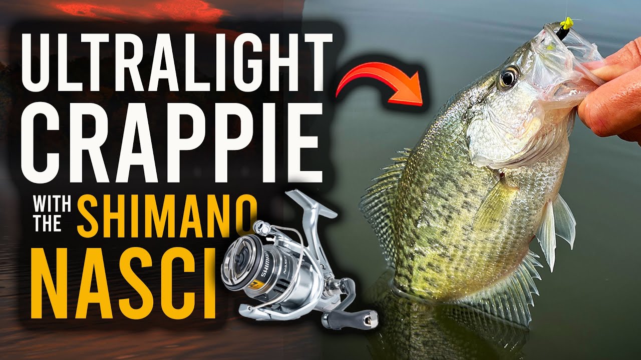 ULTRALIGHT CRAPPIE FISHING! (Shimano Nasci 500)