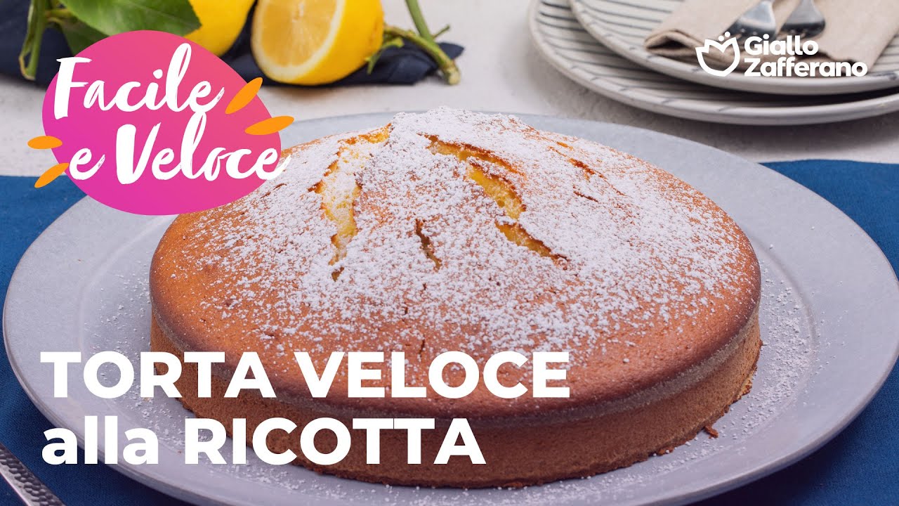 TORTA VELOCE alla RICOTTA e LIMONE: SOFFICE e SUPER PROFUMATA😋🍋 