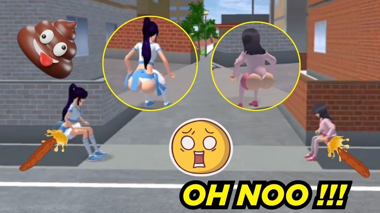 RINA DAN MIO E'EK DI SELOKAN SETELAH MAKAN RAMEN | SAKURA SCHOOL SIMULATOR