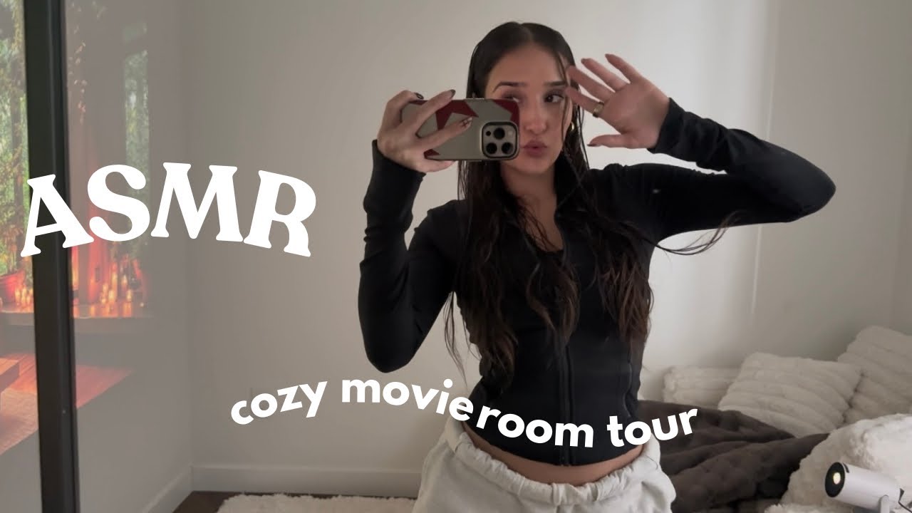 asmr - cozy movie room tour ❤️‍🔥