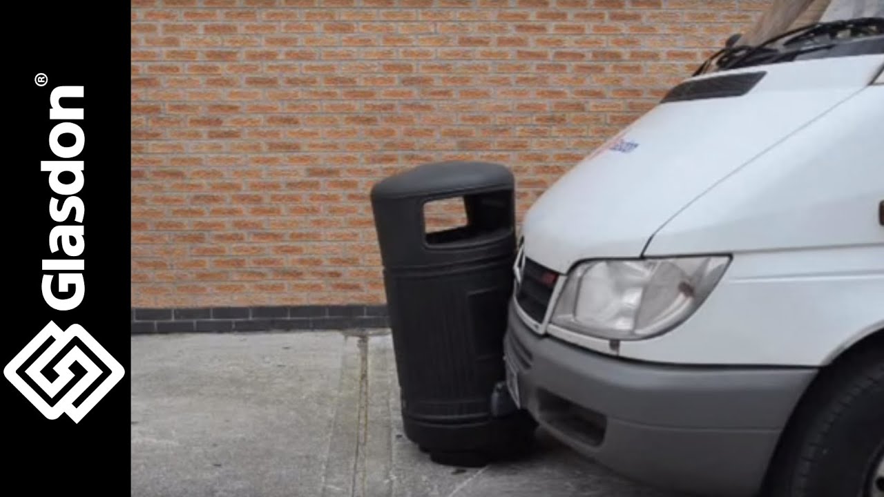 Glasdon, Inc. | Product Testing | Topsy Royale™ outdoor trash can