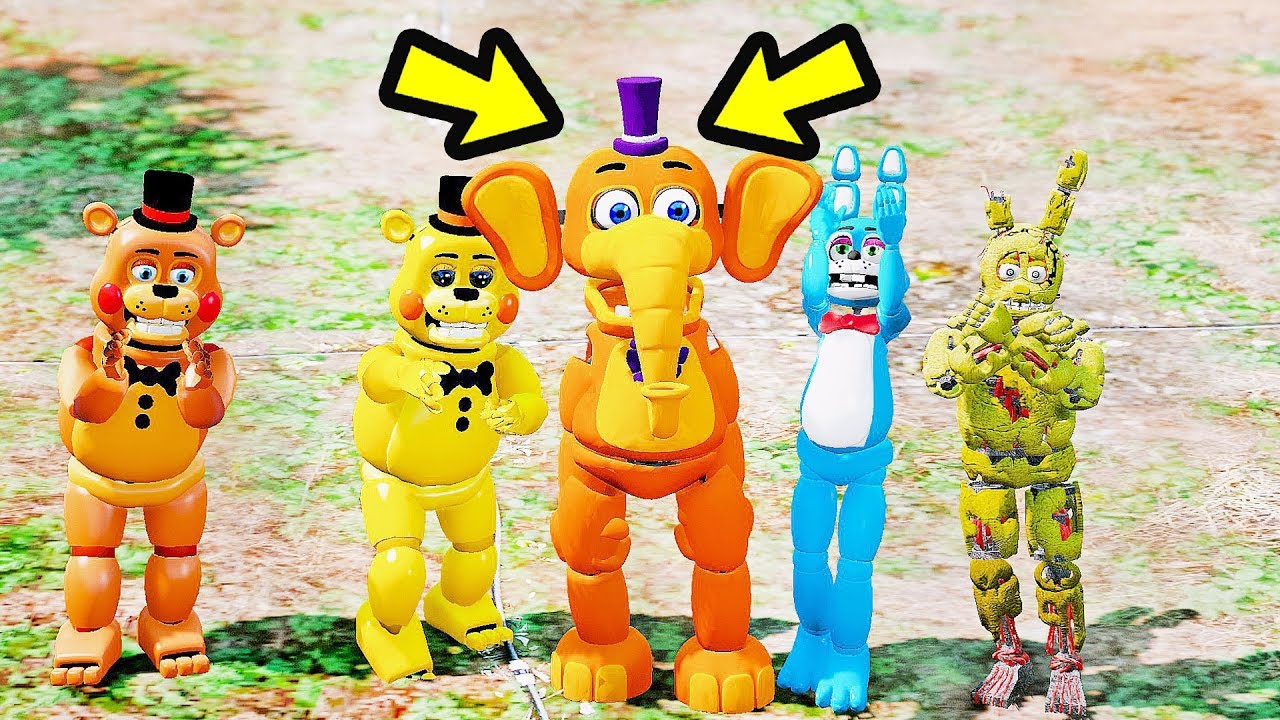 Animatronics ORVILLE ELEPHANT vai Salvar TOY CHICA? | GTA V FIVE NIGHTS AT FREDDY`S