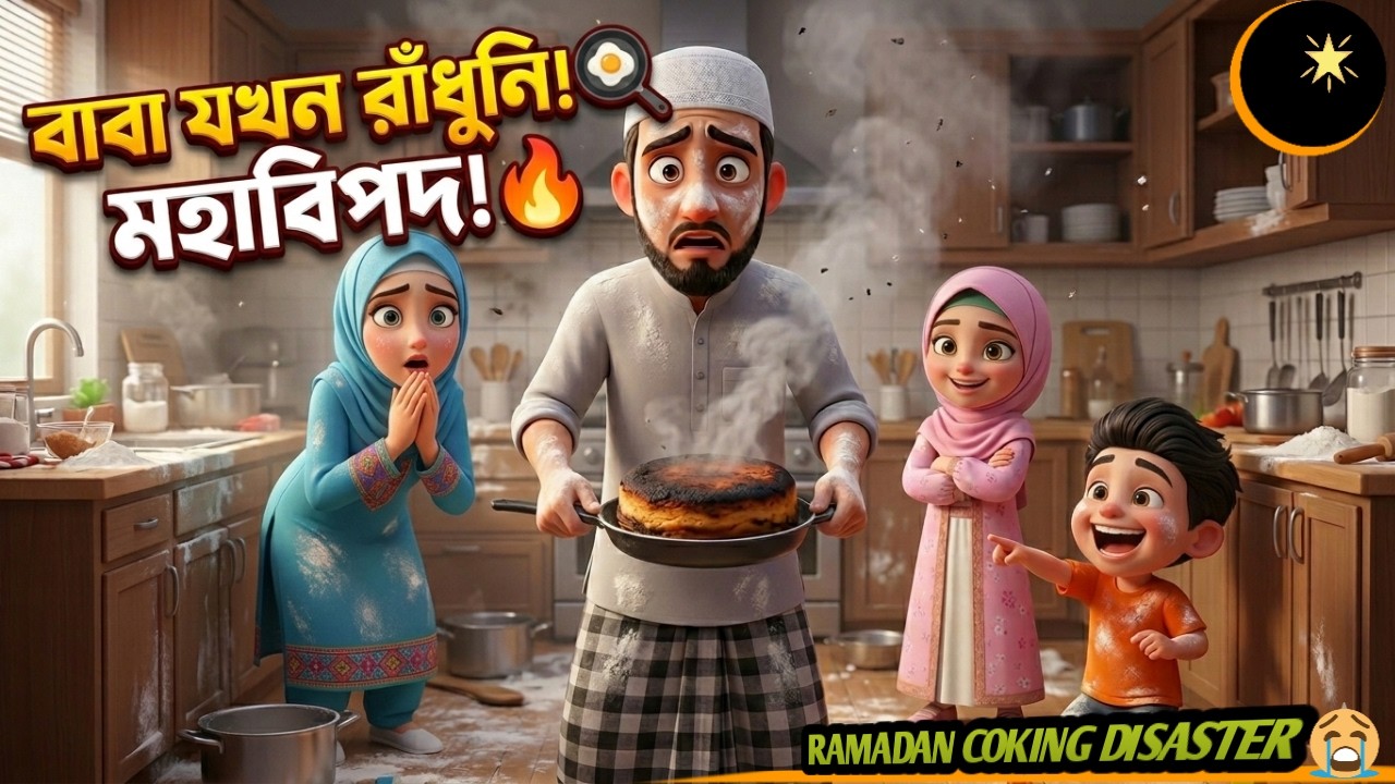 ঘরের কাজ কি আসলেই সহজ? বাবার একদিনের চ্যালেঞ্জ! 🏡 | শিক্ষণীয় কার্টুন গল্প | Cartoon Express