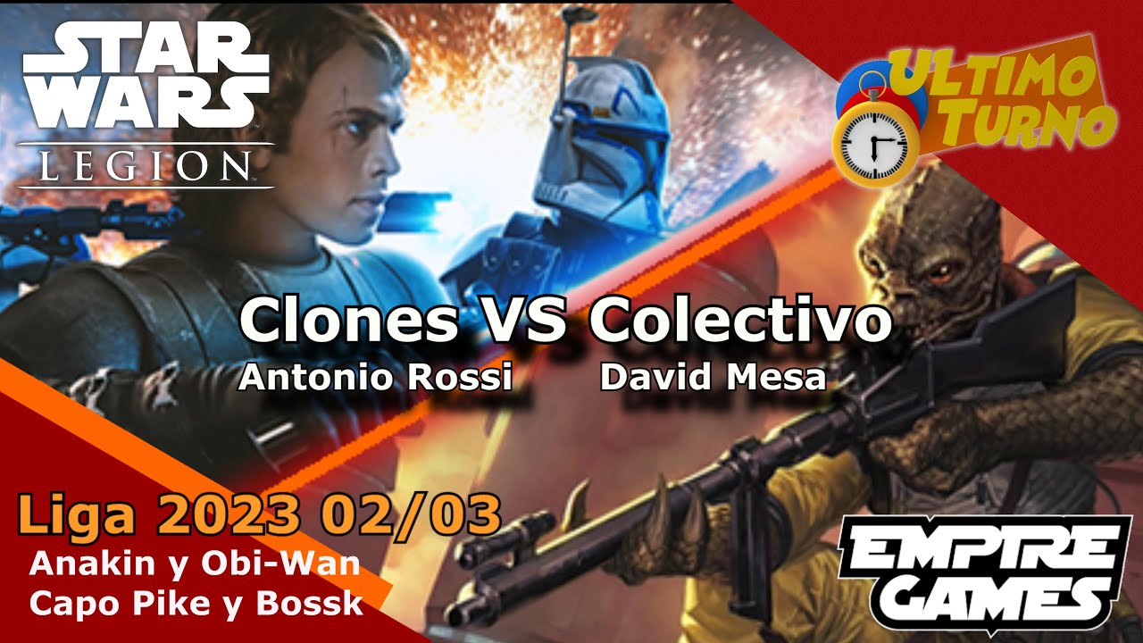 Star Wars Legion | Colectivo Sombre vs Clones | Liga Empire | Battle Report