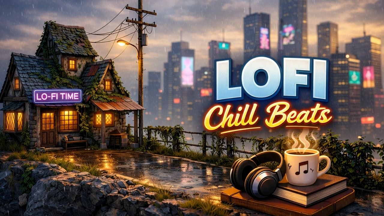 Rainy Night Lofi 🌧️  Chill Beats to Study & Relax