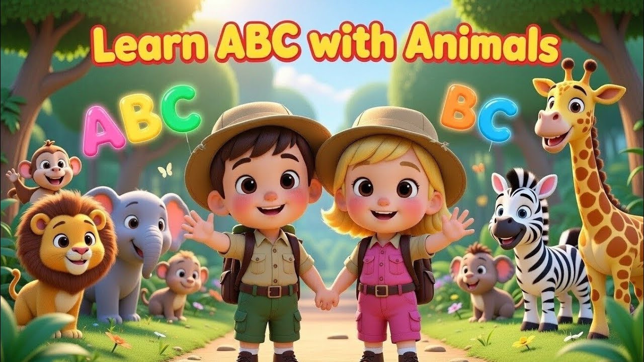 ABC Alphabet Jungle Safari Game 🐘🌿 | Learn Animals A to Z | Fun Kids Song | Future Ai Kids