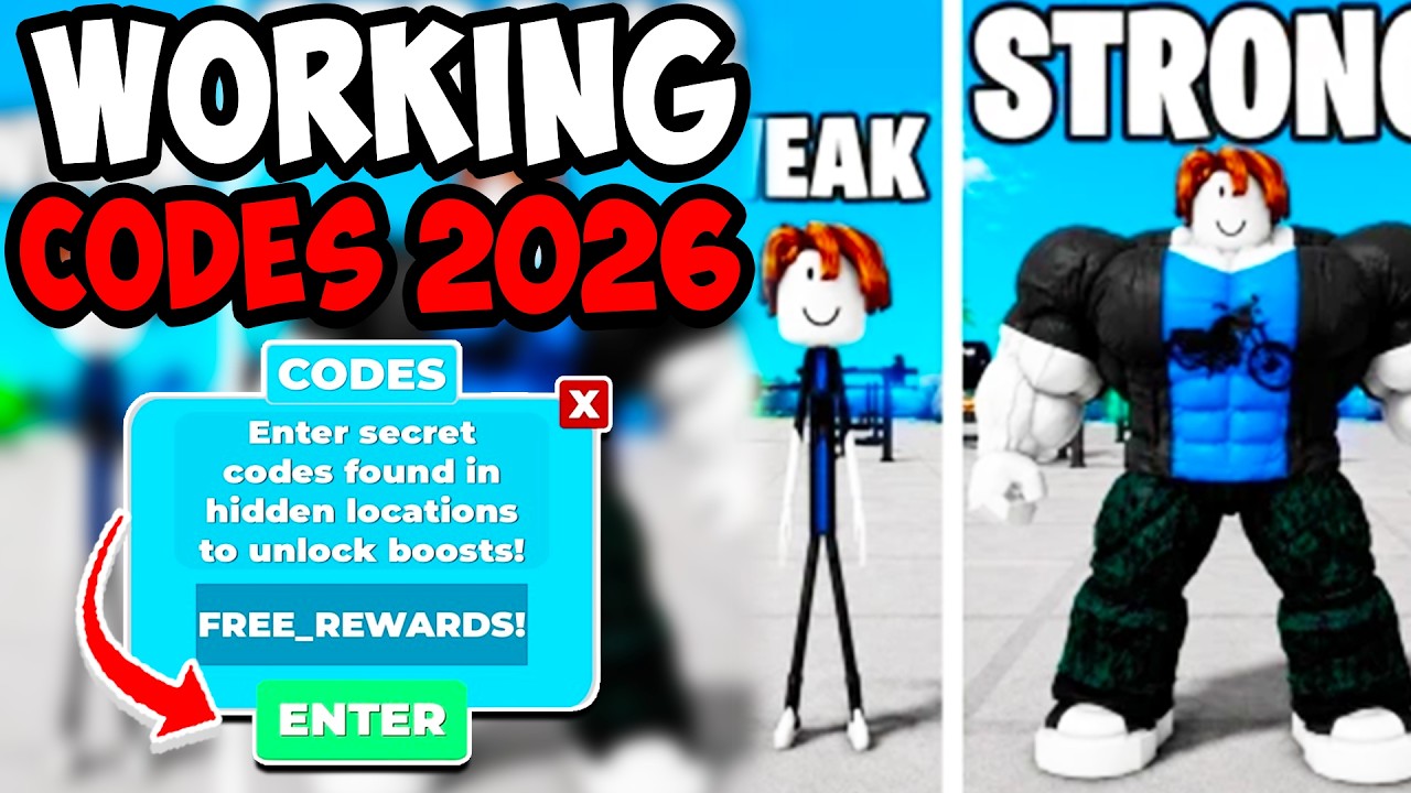 ВСЕ РАБОЧИЕ КОДЫ ДЛЯ MUSCLE LEGENDS В ROBLOX &mdash; Все новые коды Muscle Legends 2026! (НОВОЕ ОБНОВЛЕ...
