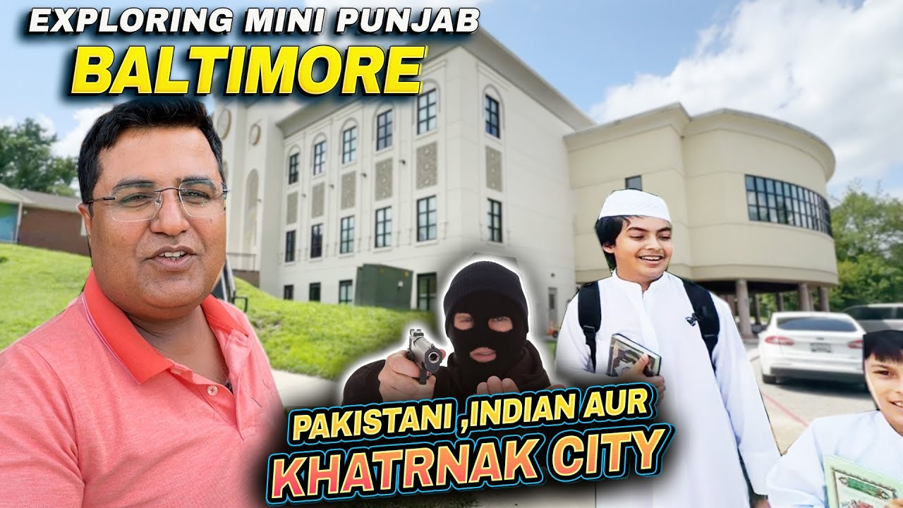 First time in BALTIMORE 🇺🇸 kaise rahte hain yahan Pakistani Indian? 😳