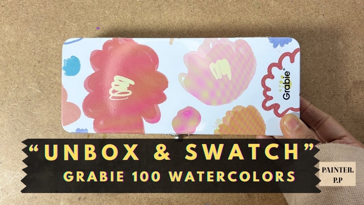 Let’s Unbox & Swatch | Grabie 100 Watercolors ✨