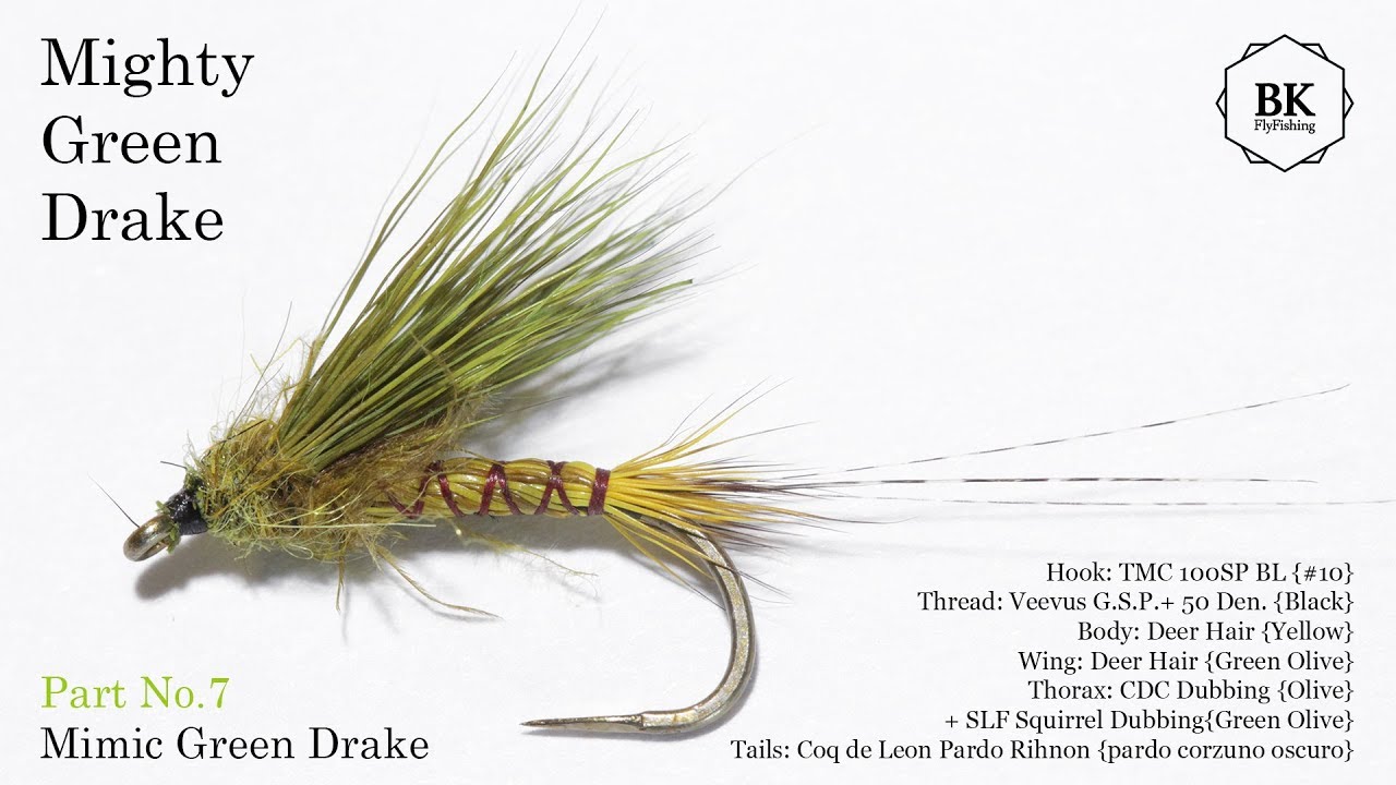 Mighty Green Drake No.7 -  Mimic Green Drake  (E.Danica/E.Guttulata) by BK