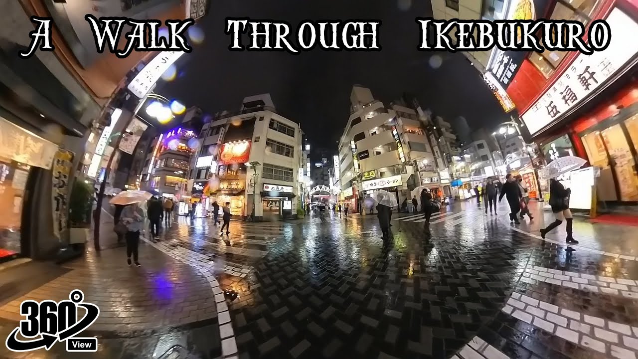 A Walk through Ikebukuro with Friends | 360 Video